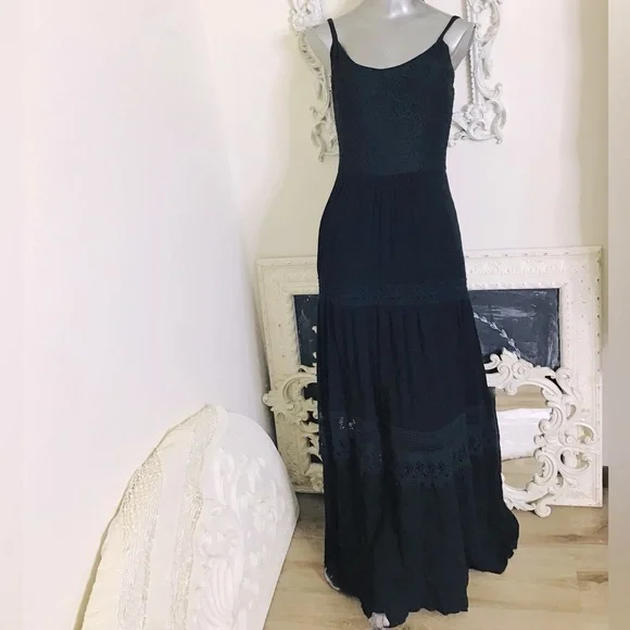 chinese dress ladies KUT from the Kloth Womens Emiko A-Line Sweetheart Dress with Smocking Dark  Wash XL One Size at Amazon Women's Clothing store main image 0